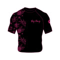 Black and Pink Floral Rashguards
