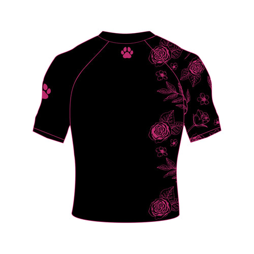 Black and Pink Floral Rashguards