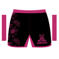 Black and Pink Womens Floral Shorts