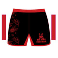 Black and Red Womens Floral Shorts