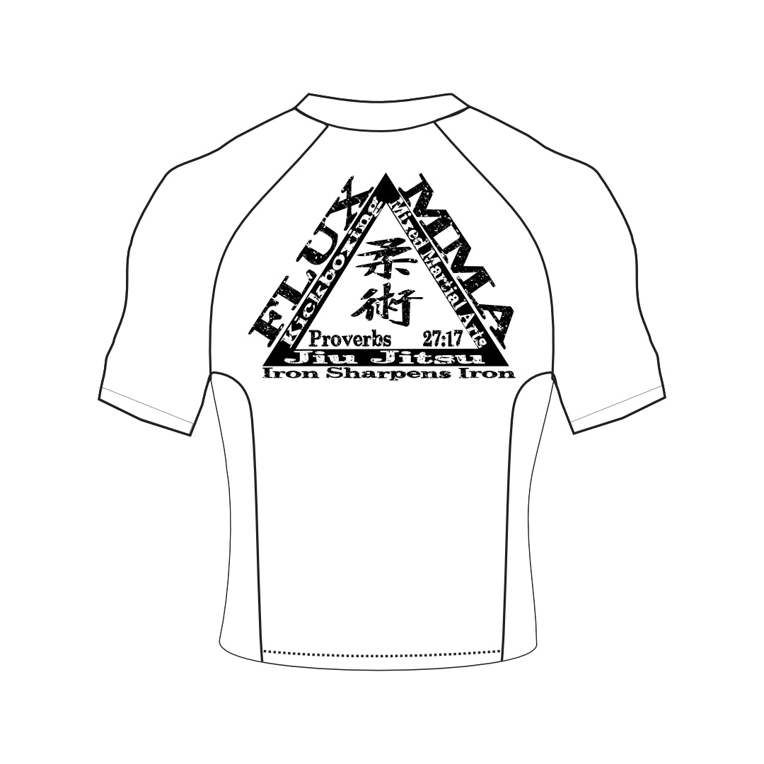 KSJJ White and Black Rashguard